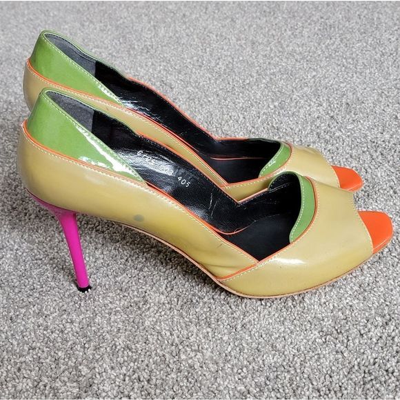 Gaspard Yurkievich Patent Leather High Heel Shoes, Size 40.5 (10.5) - Picture 2 of 13